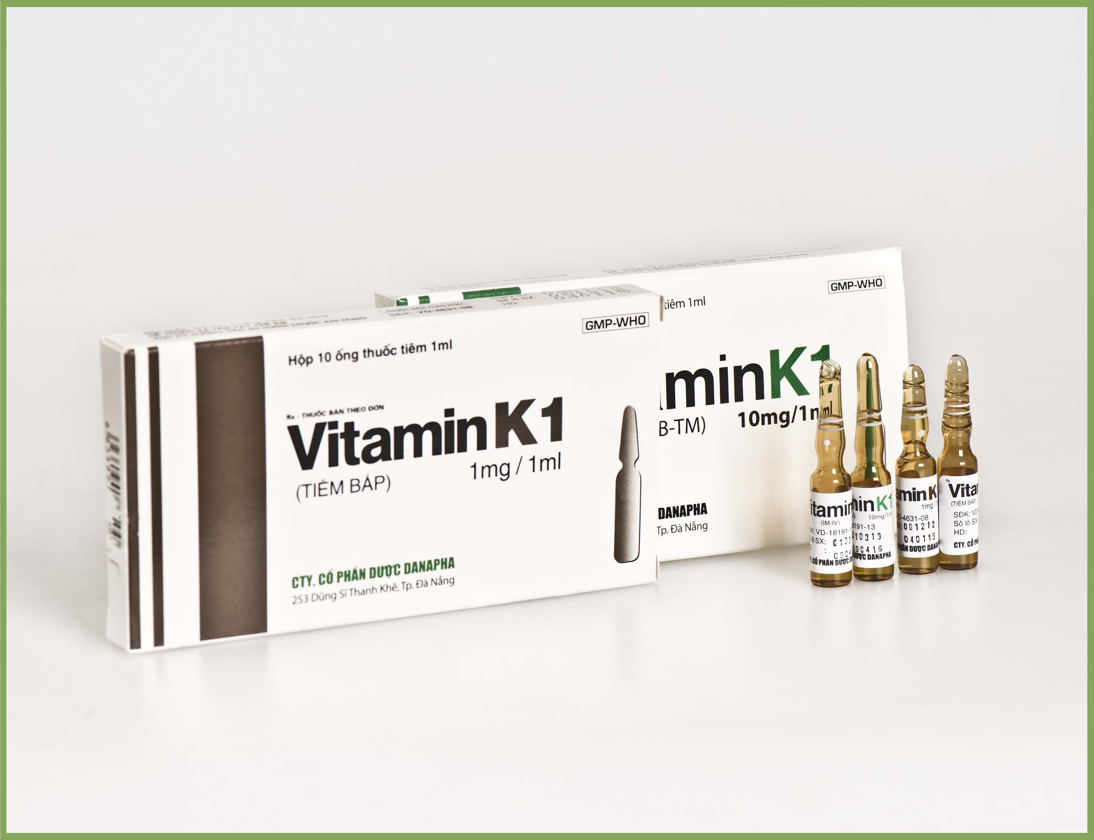 Sản phẩm Vitamin K1 (10mg/1ml và 1mg/1ml)