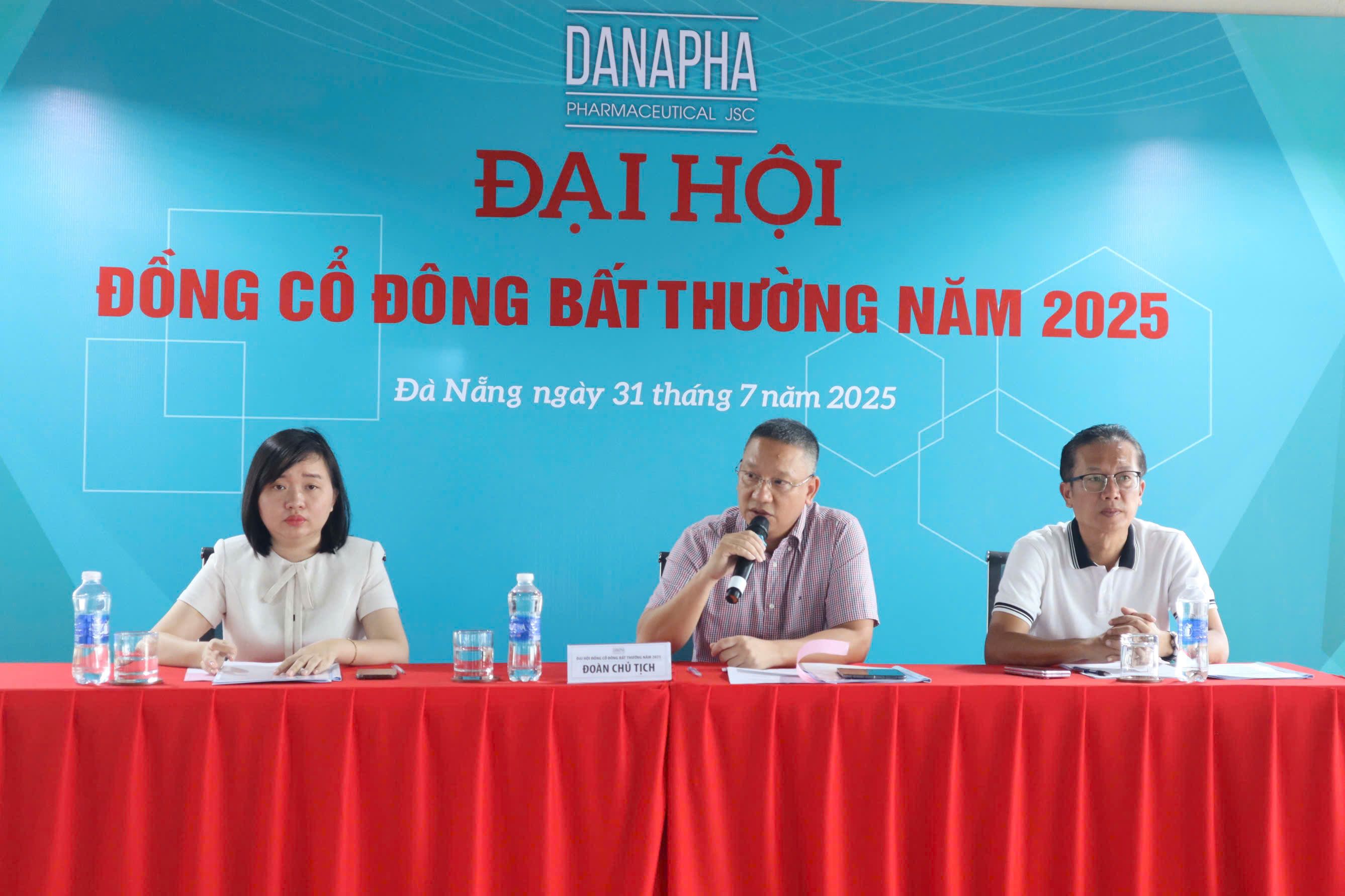 CÔNG TY CỔ PHẦN DƯỢC DANAPHA TỔ CHỨC ĐẠI HỘI ĐỒNG CỔ ĐÔNG BẤT THƯỜNG NĂM 2025