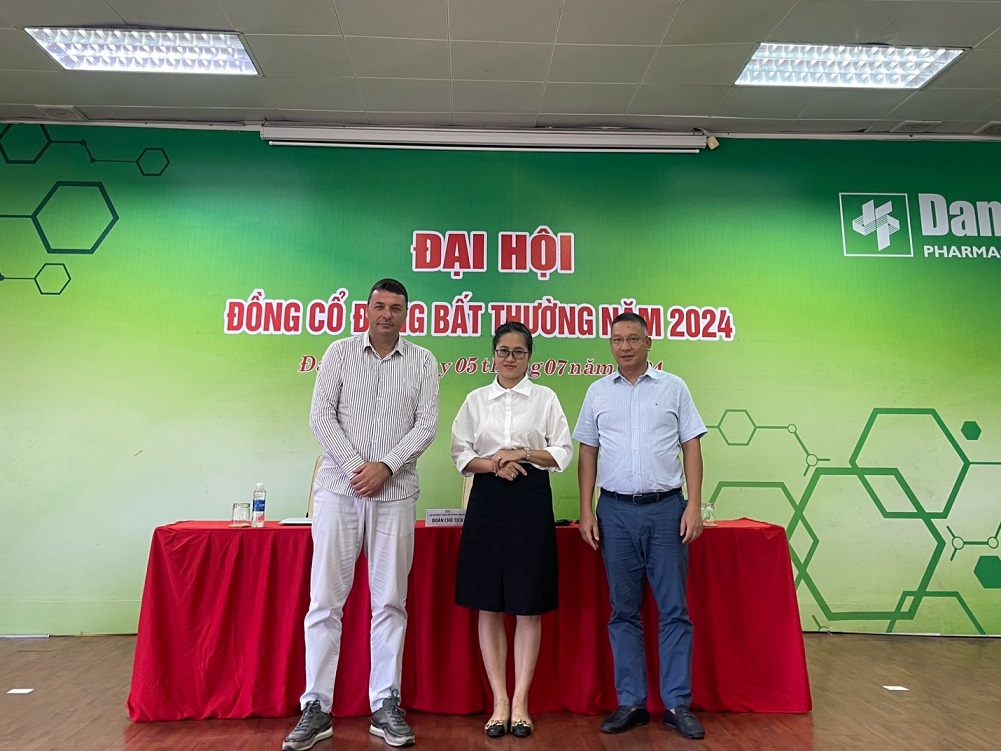 CÔNG TY CỔ PHẦN DƯỢC DANAPHA TỔ CHỨC ĐẠI HỘI ĐỒNG CỔ ĐÔNG BẤT THƯỜNG 2024