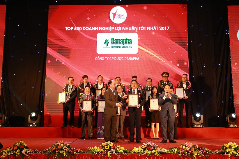 Danapha được xếp hạng Top 500 doanh nghiệp lợi nhuận tốt nhất Việt Nam